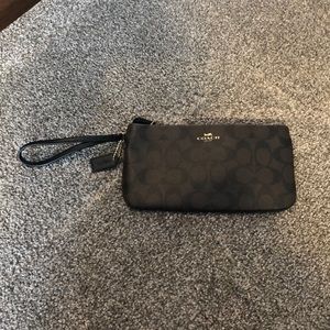 Coach Patterned Wristlet